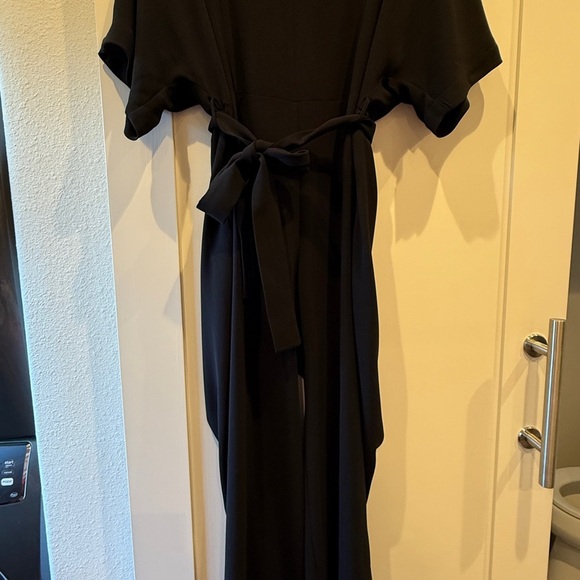 MANGO Black Romper with Komono Sleeves 12 - Picture 2 of 7